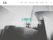 Tablet Screenshot of enterprisearchitecture.dk